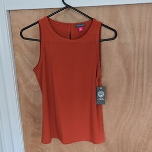 Vince Camuto Orange Sleeveless Tank Top